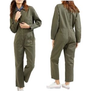Universal Thread Jumpsuit green Khaki Cotton Size 4